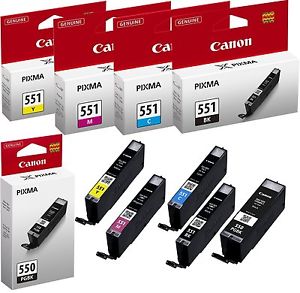 Canon PG550 CL551 Ink Cartridges Manchester